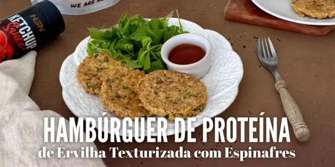 Hambúrguer de Proteína de Ervilha Texturizada Hambúrguer de Proteína de Ervilha Texturizada
