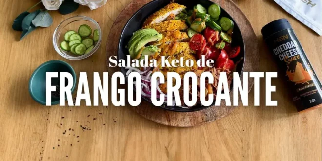 Salada Keto de Frango Crocante