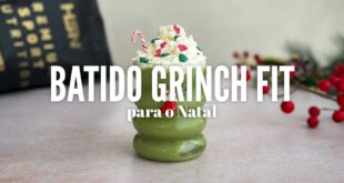 Batido Grinch Fit para o Natal