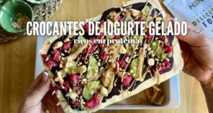 Crocantes de iogurte gelado