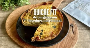 Quiche fit de curgete com levedura nutricional
