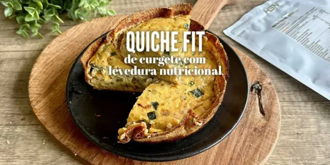 Quiche fit de curgete com levedura nutricional