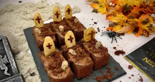 Tumbas de chocolate para Halloween