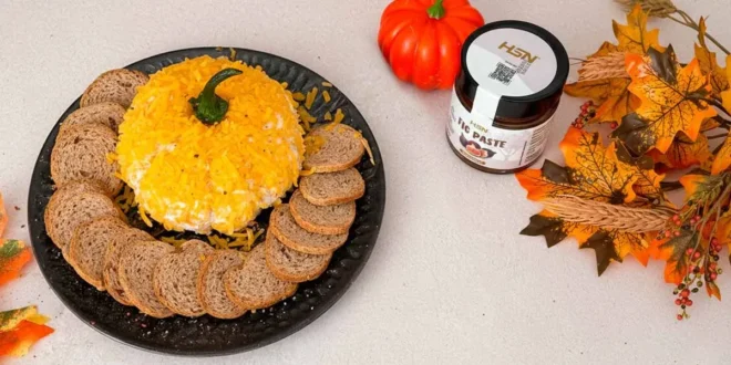 Dip de abóbora para Halloween Dip de abóbora para Halloween
