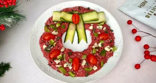 Coroa de homus para o Natal