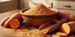 Por que a farinha de batata-doce está a revolucionar a cozinha saudável