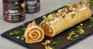 Rolinho de Atum com Molho de Tomate