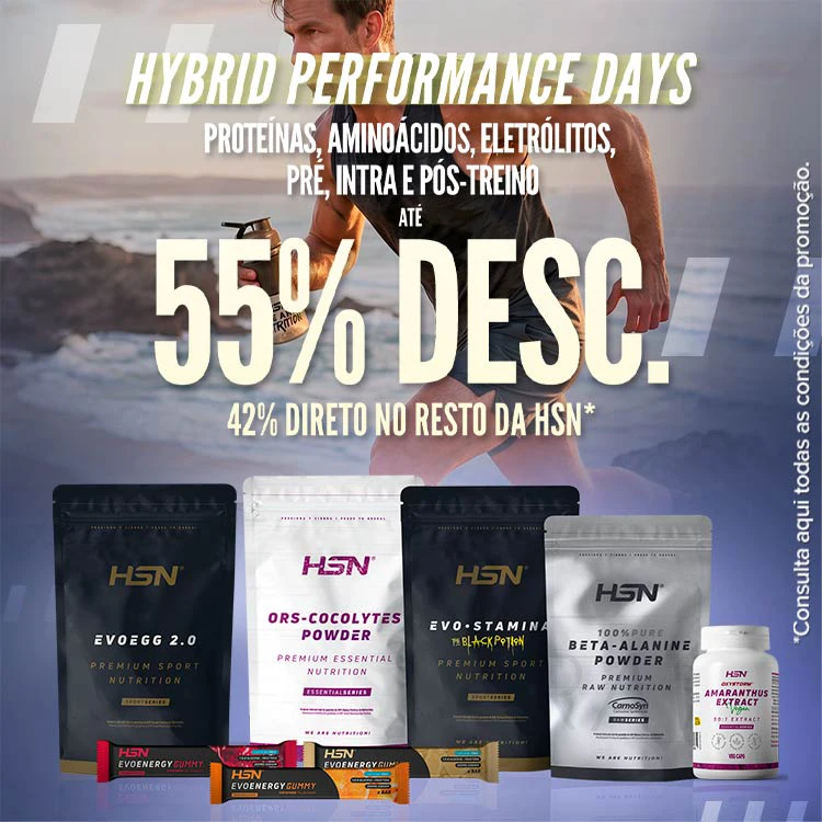 At&eacute; 55% Desc. em Prote&iacute;nas, Amino&aacute;cidos, Electr&oacute;litos, Pr&eacute;, Intra e P&oacute;s-Treino