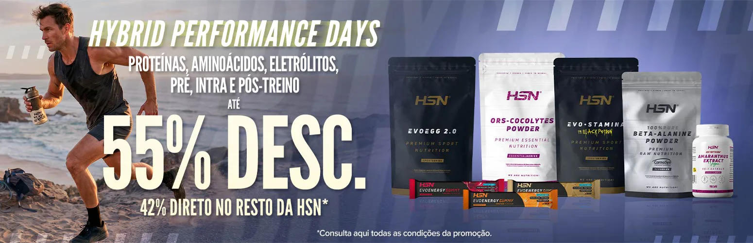 At&eacute; 55% Desc. em Prote&iacute;nas, Amino&aacute;cidos, Electr&oacute;litos, Pr&eacute;, Intra e P&oacute;s-Treino