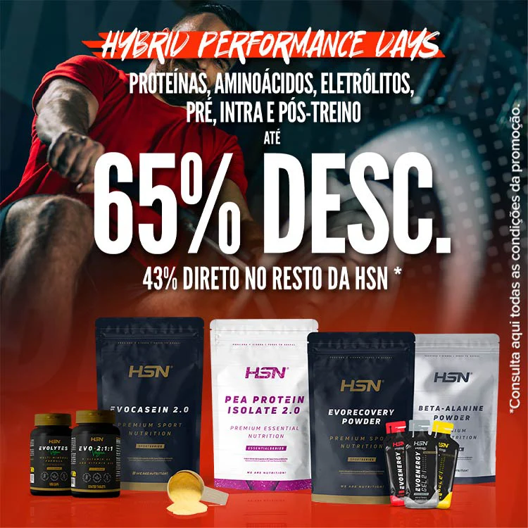 At&eacute; 65% Desc. em Prote&iacute;nas, Amino&aacute;cidos, Electr&oacute;litos, Pr&eacute;, Intra e P&oacute;s-Treino