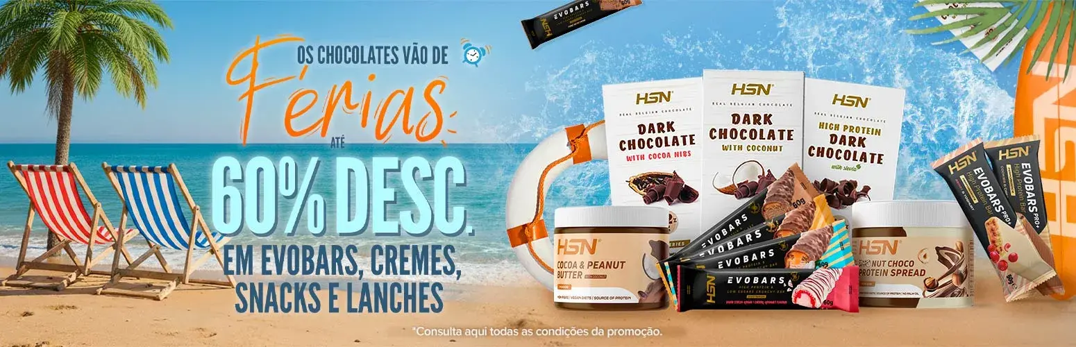 At&eacute; 60% Desc. em Evobars, Cremes, Snacks e Lanches