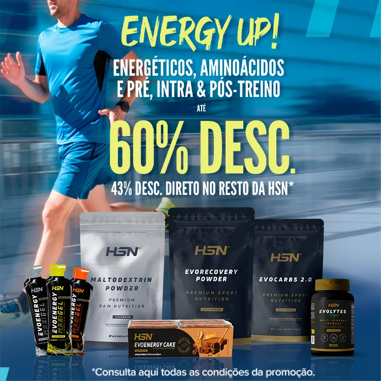 At&eacute; 60% Desc. em Energ&eacute;ticos, Amino&aacute;cidos e Pr&eacute;, Intra & P&oacute;s-Treino