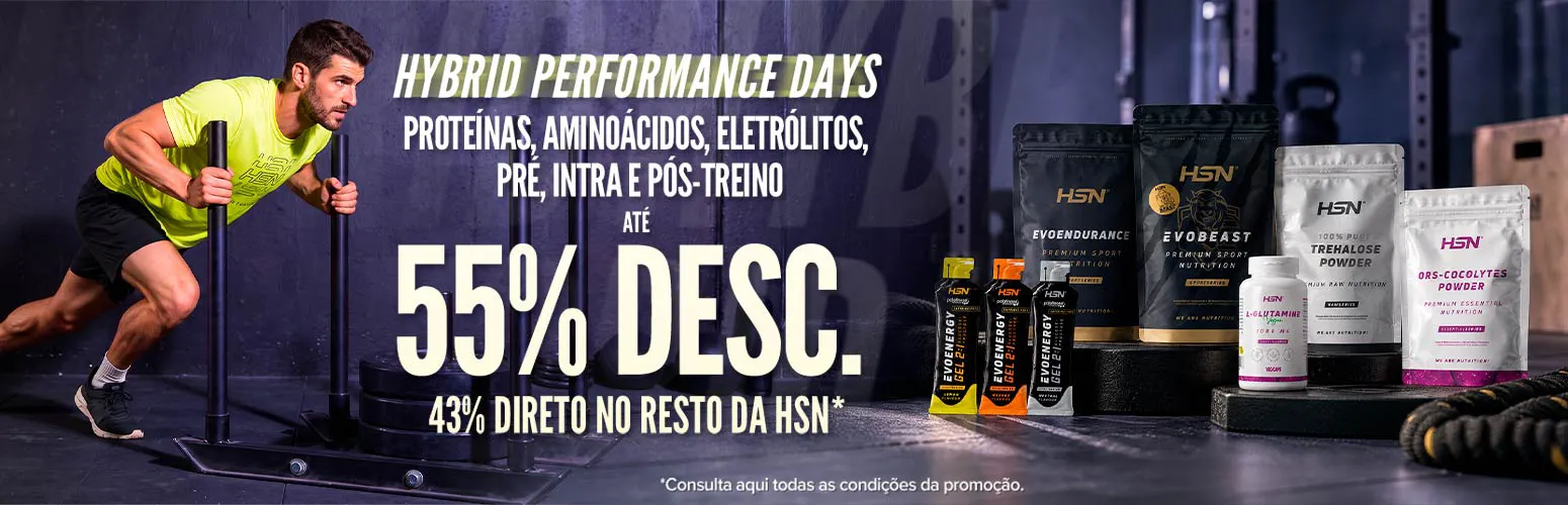 At&eacute; 55% Desc. em Prote&iacute;nas, Amino&aacute;cidos, Electr&oacute;litos, Pr&eacute;, Intra e P&oacute;s-Treino