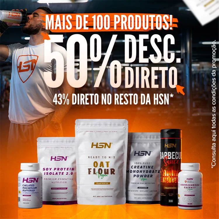 50% Desc. Direto em Mais de 100 Produtos