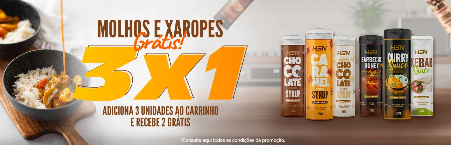 3x1 em Molhos e Xaropes
