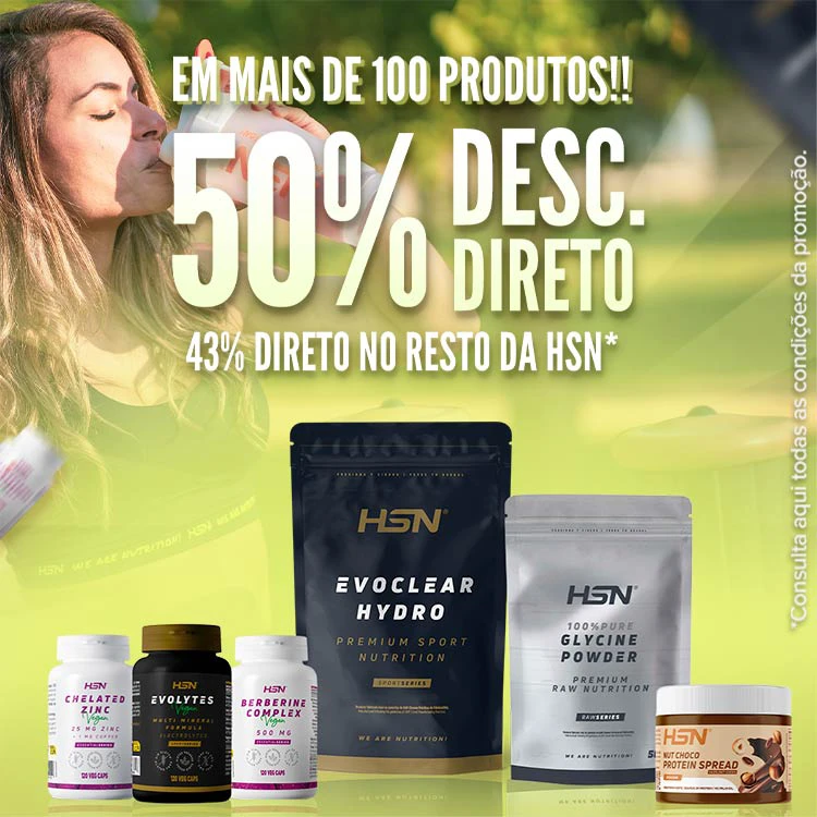 50% Desc. Direto em Mais de 100 Produtos