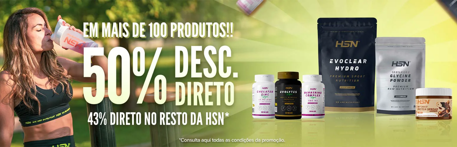50% Desc. Direto em Mais de 100 Produtos