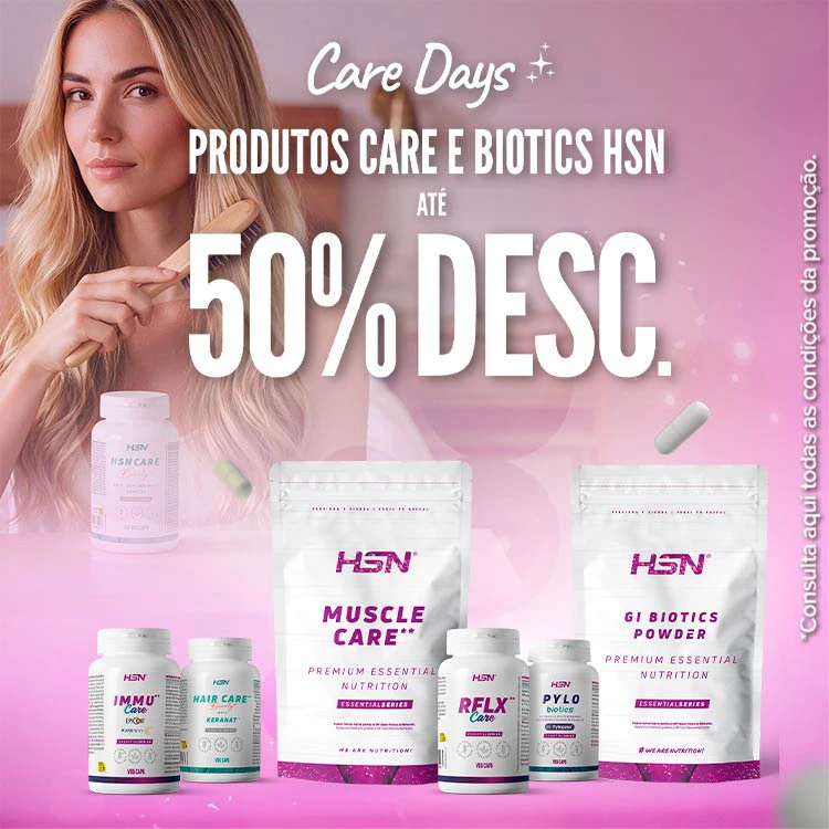 At&eacute; 50% Desc. em Produtos Care e Biotics HSN