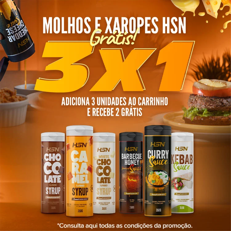 3x1 em Molhos e Xaropes