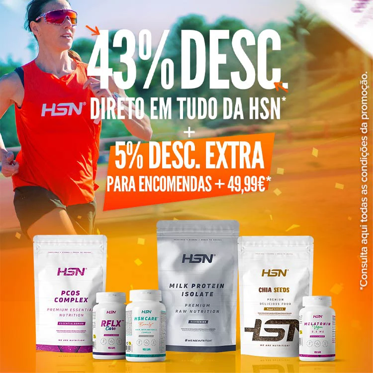 43% Desc. Direto em Tudo HSN + 5% Extra