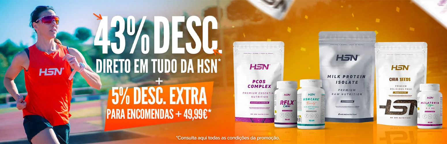 43% Desc. Direto em Tudo HSN + 5% Extra