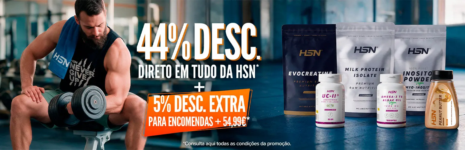 44% Desc. Direto em Tudo HSN + 5% Extra