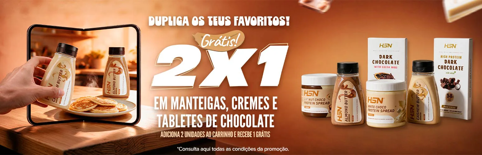 2x1 em Manteigas, Cremes e Tabletes de Chocolate