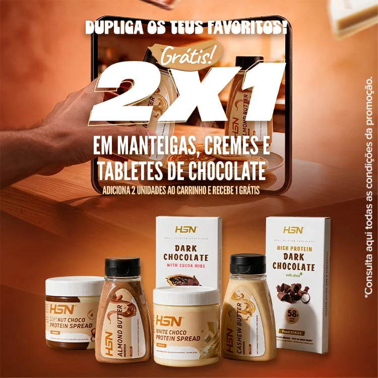 2x1 em Manteigas, Cremes e Tabletes de Chocolate