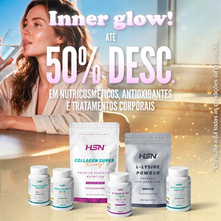 At&eacute; 50% Desc. em Nutricosm&eacute;ticos, Antioxidantes e Tratamentos Corporais