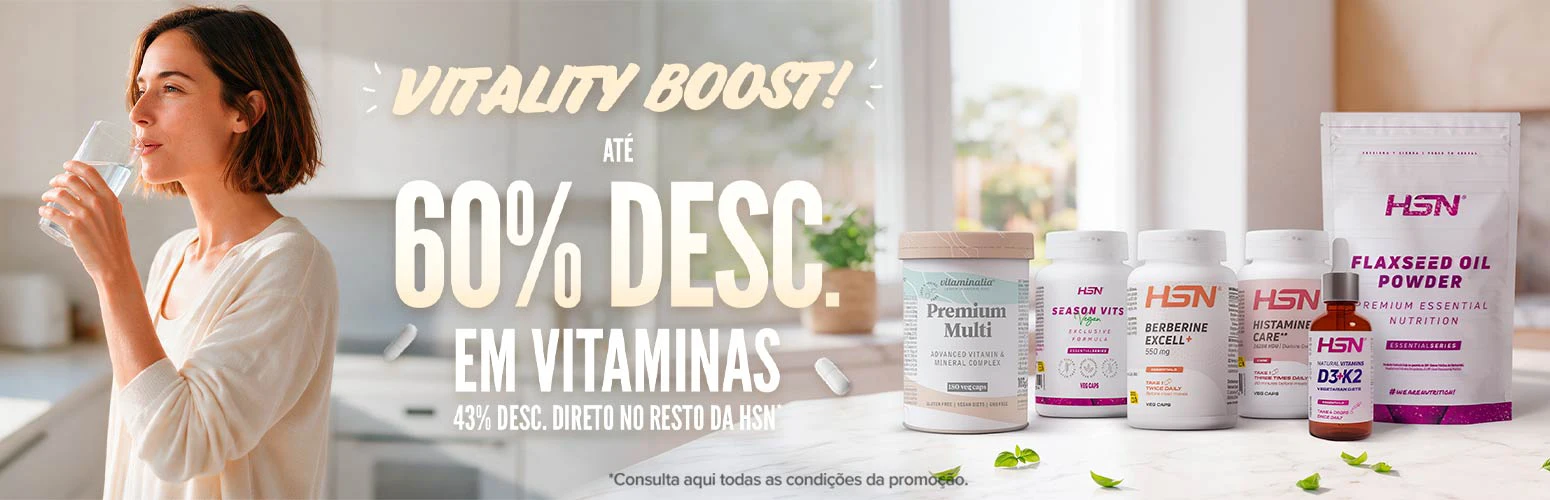 At&eacute; 60% Desc. em Vitaminas