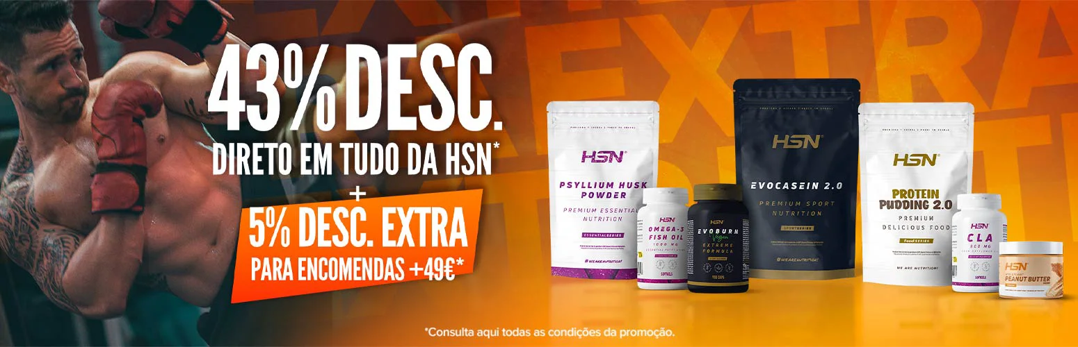43% Desc. Direto em Tudo HSN + 5% Extra