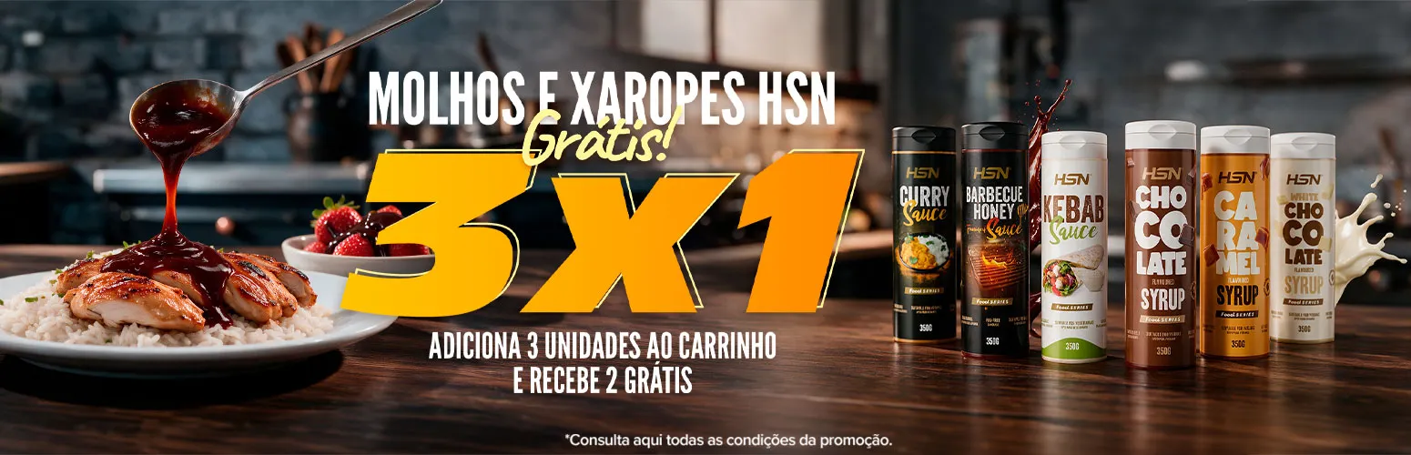 3x1 em Molhos e Xaropes