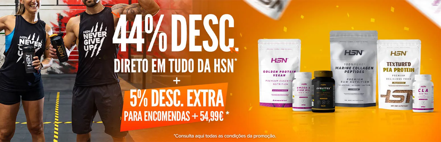 44% Desc. Direto em Tudo HSN + 5% Extra