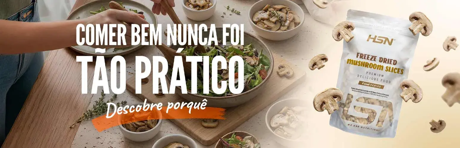 Cogumelo Liofilizado em L&acirc;minas da HSN