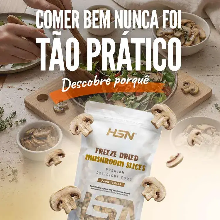 Cogumelo Liofilizado em L&acirc;minas da HSN