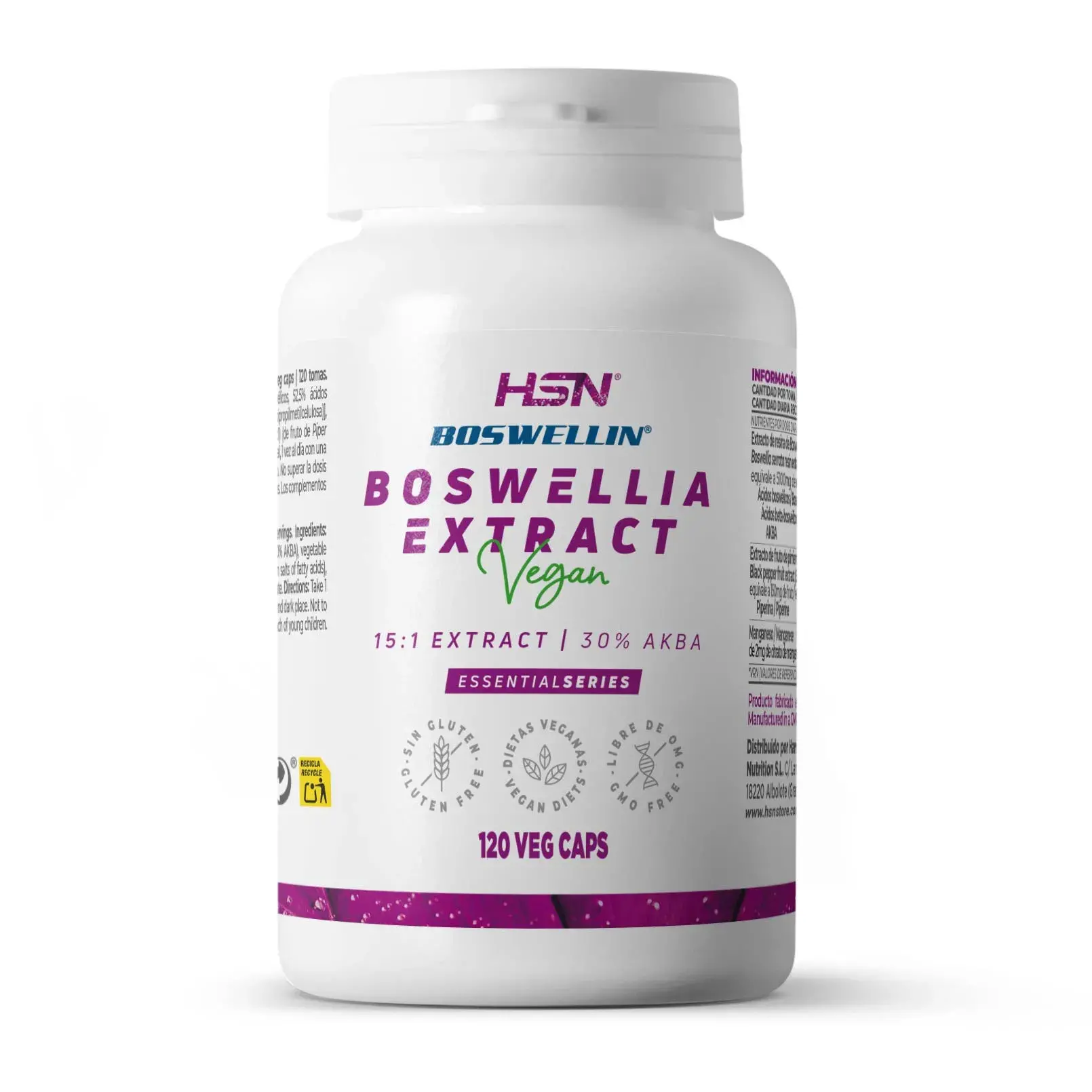 BOSWELLIA SERRATA EXTRACT  (15:1) 340mg (Boswellin®) - 120 veg caps