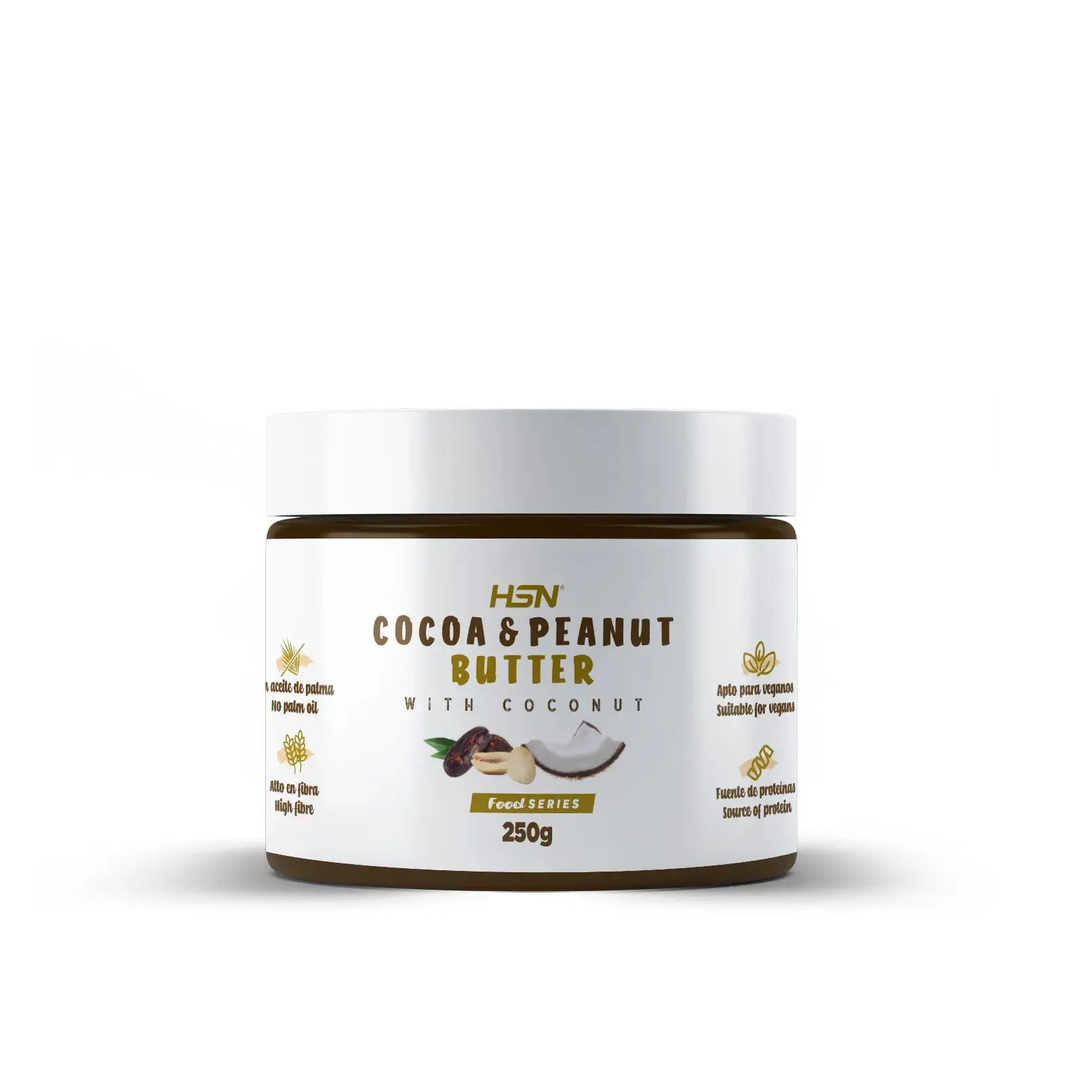 CREME DE CACAU E AMENDOIM COM COCO 250g