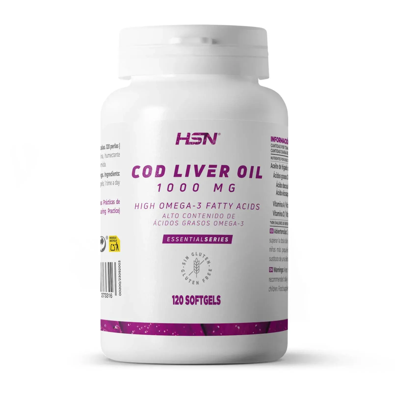 ÓLEO DE FÍGADO DE BACALHAU 1000mg - 120 pérolas