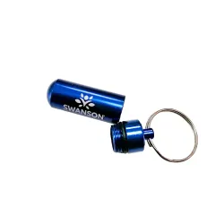 SWANSON BLUE PILL BOX KEYRING