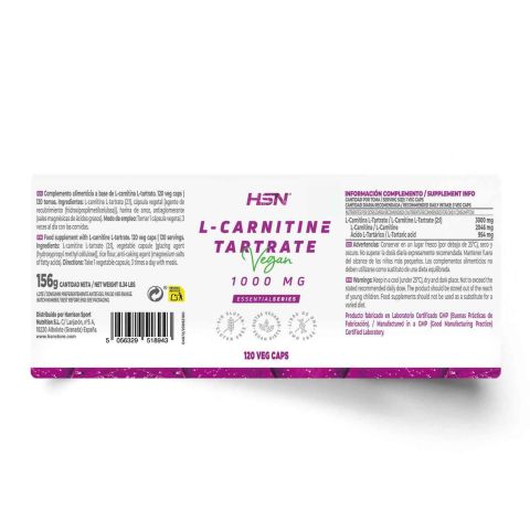 l carnitina faz mal ao coração L-Carnitina - 120 cap - Vitafor main image 0