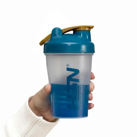 SHAKER HSN WE ARE NUTRITION! BOLA MISTURADORA 400ml TRANSPARENTE E AZUL