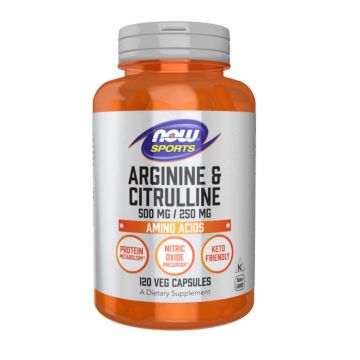 ARGININE & CITRULLINE 500mg/250mg - 120 caps