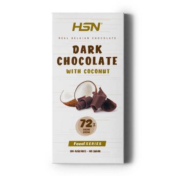 DARK CHOCOLATE WITH COCONUT - SUGAR FREE