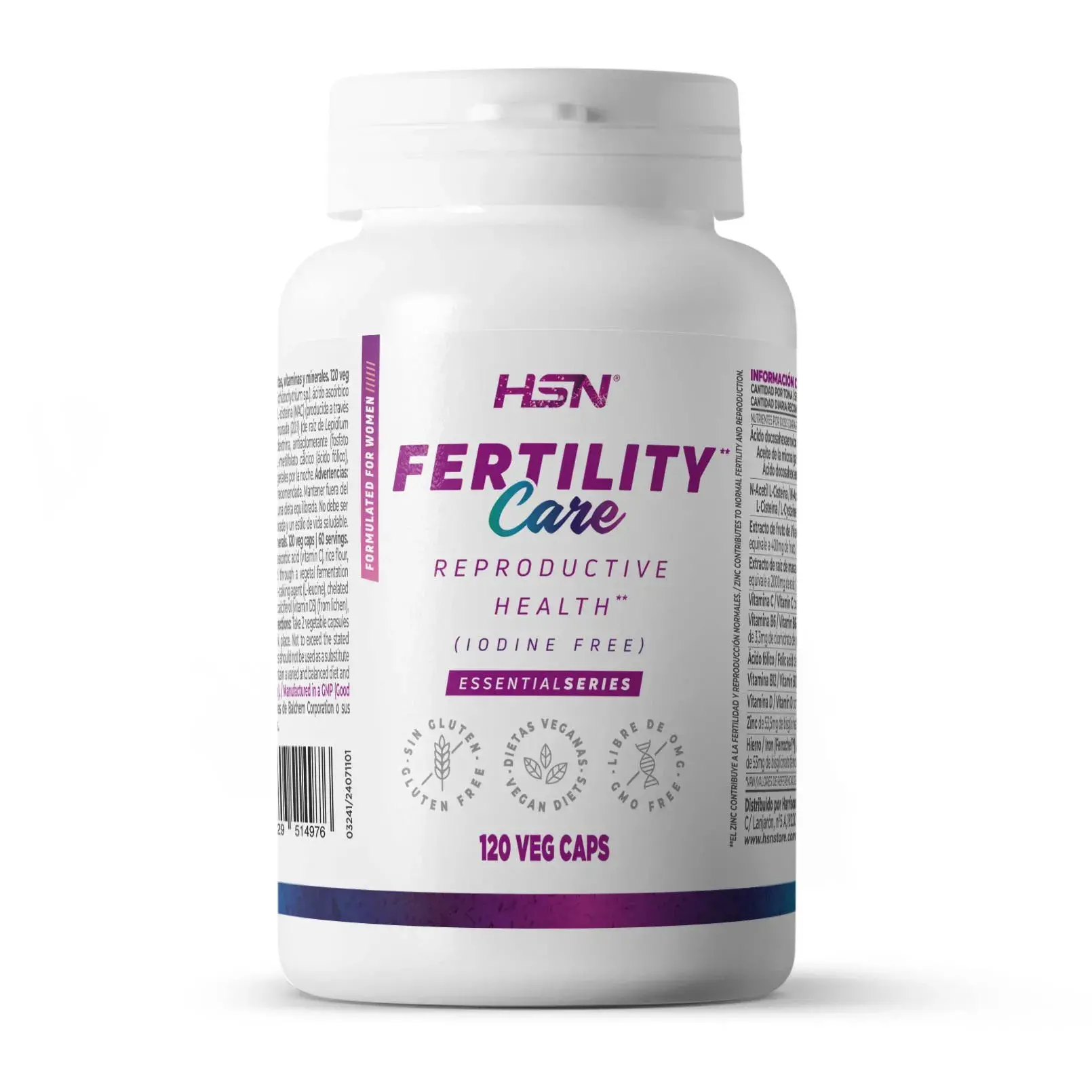 FERTILITY CARE SPECIAL WOMEN (IODINE-FREE) - 120 veg caps