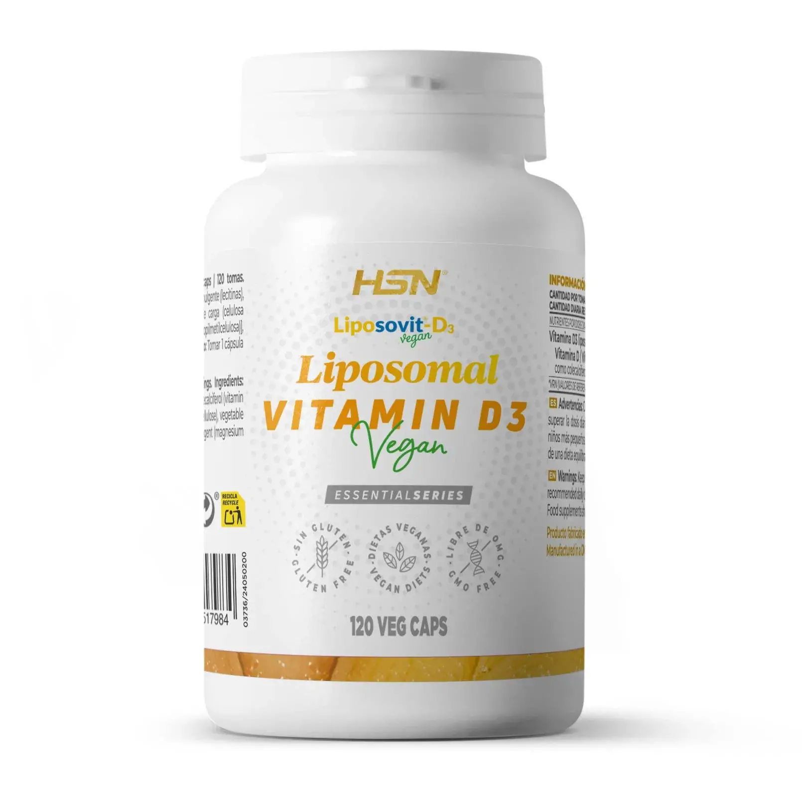 VEGAN LIPOSOMAL VITAMIN D3 (Liposovit®) 2000IU - 120 veg caps
