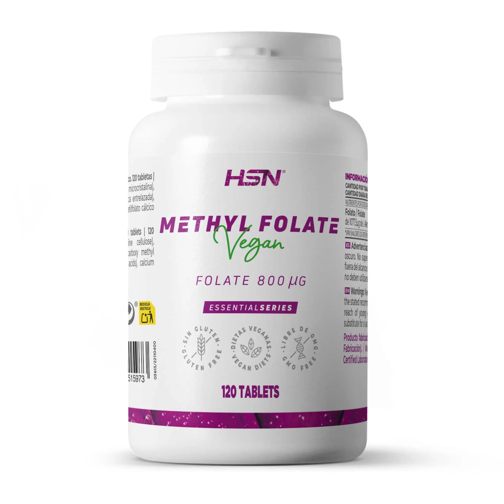 METHYL FOLATE (800mcg FOLATE) - 120 tabs