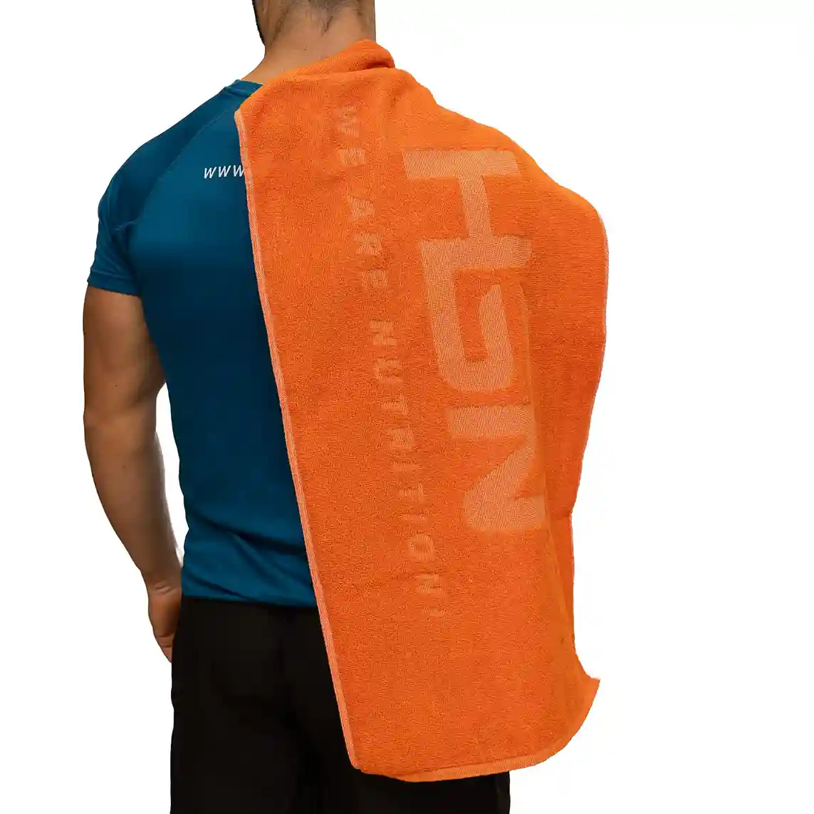 TOALHA DESPORTIVA HSN ALGODÃO 40x90cm LARANJA