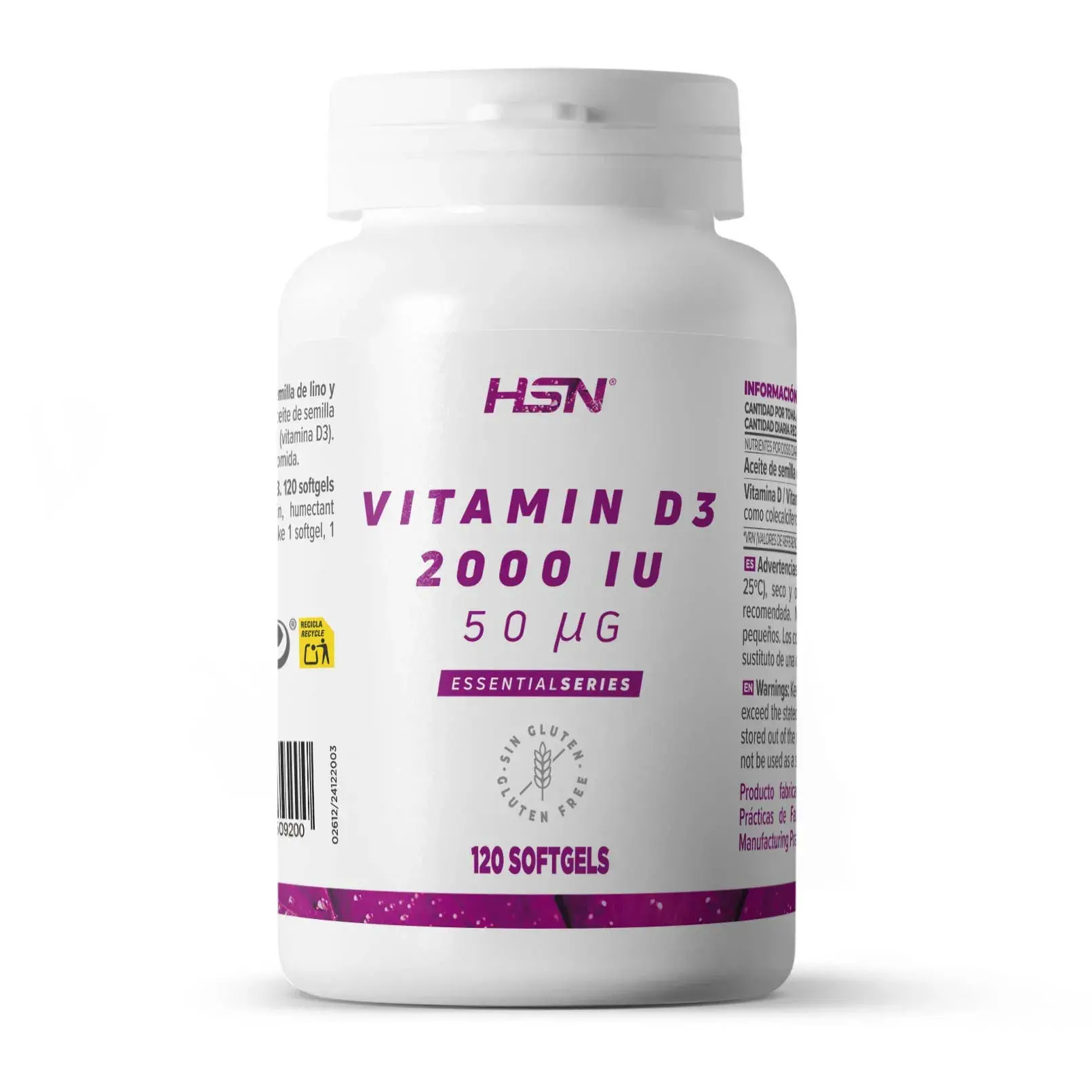 VITAMIN D3 2000IU - 120 softgels