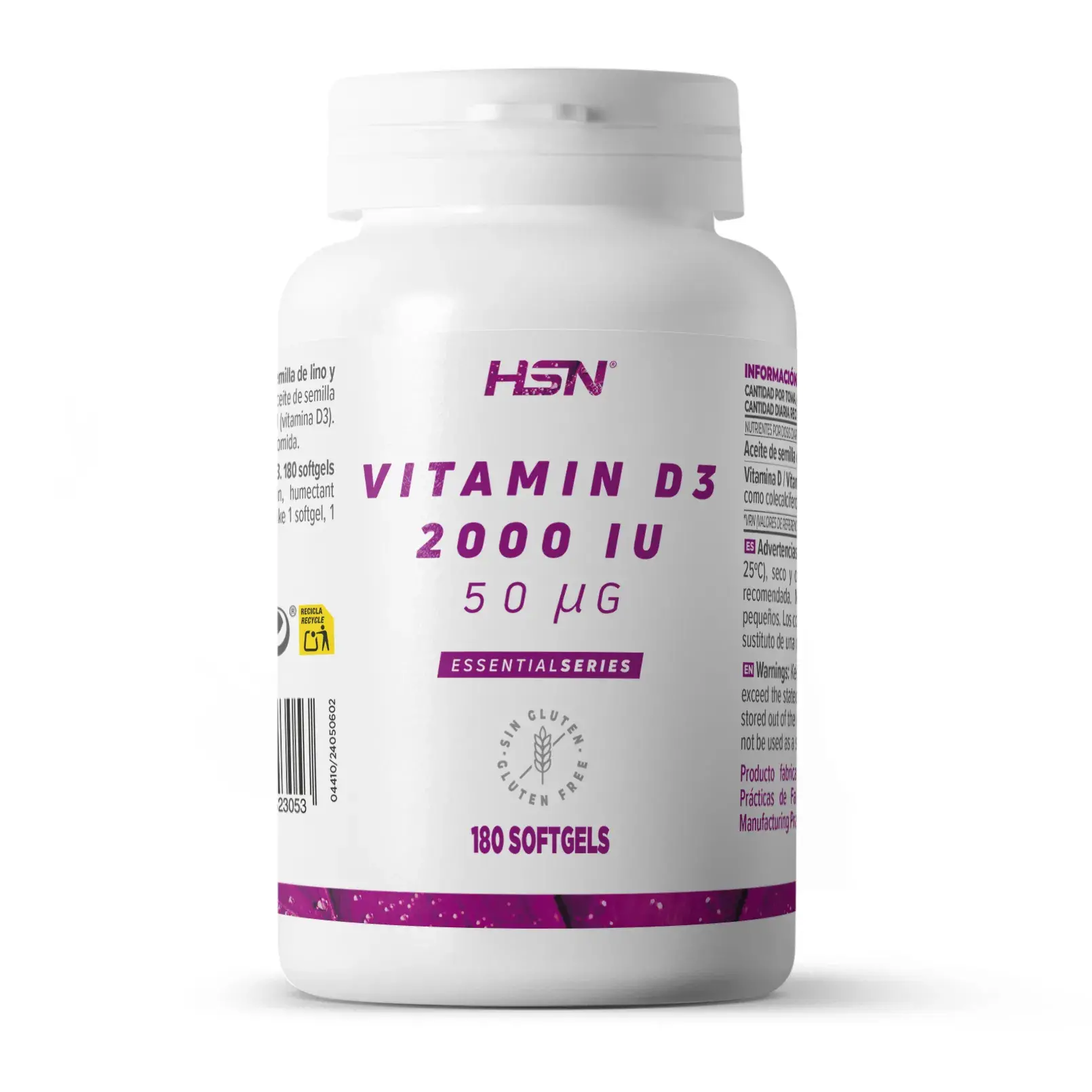 VITAMIN D3 2000IU - 180 softgels