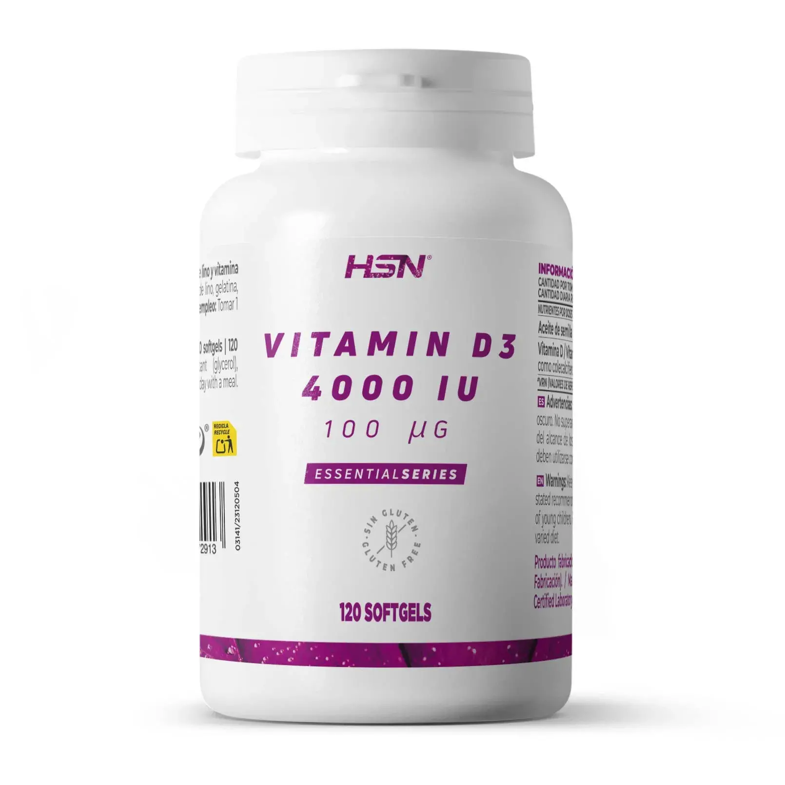 VITAMIN D3 4000IU - 120 softgels